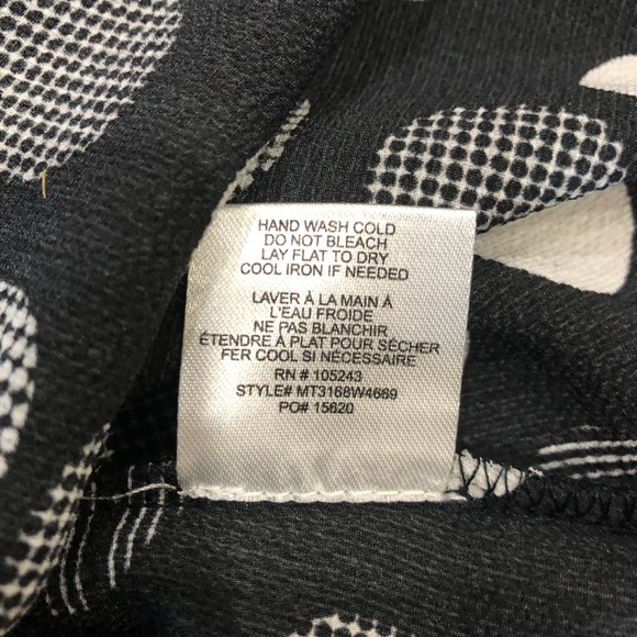 Bobeau Black Polka Dot Print Blouse - Picture 12 of 13